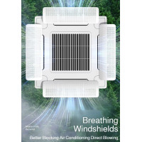 Deflektor pre kazetovú klimatizáciu 